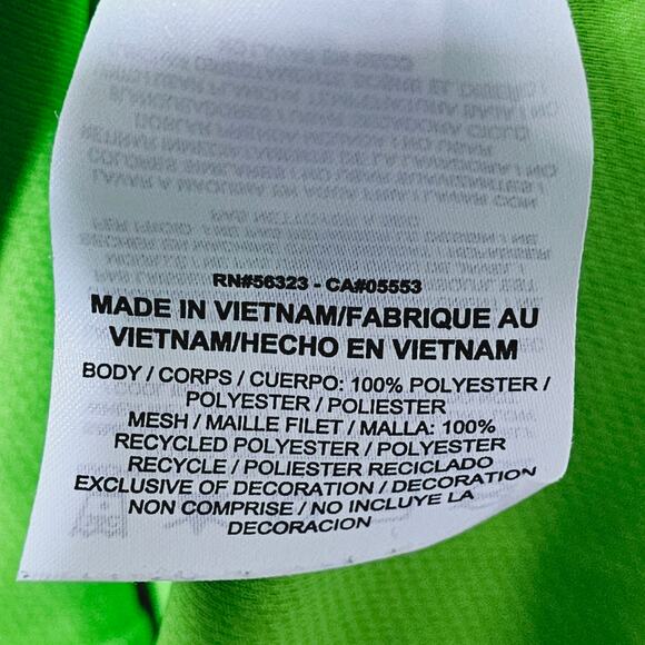 Womens Nike Dri-fit Tank Top Bright Green Nike Logo Workout Running Womens Sz XS - Picture 7 of 8